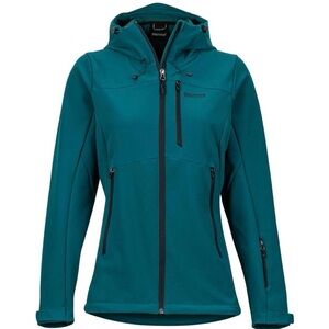 🆕 Marmot Women's Moblis Soft Shell Ski Jacket, Teal/Black, Size L